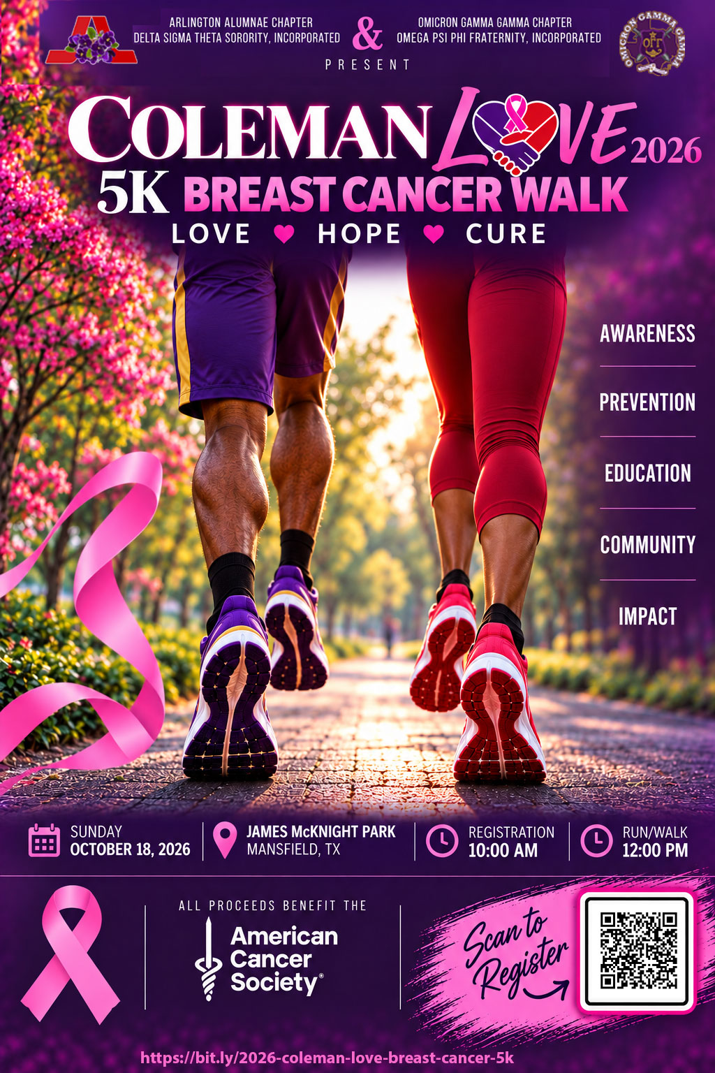 Coleman Love Breast Cancer 5K Walk/Run Benefitting the American Cancer Society